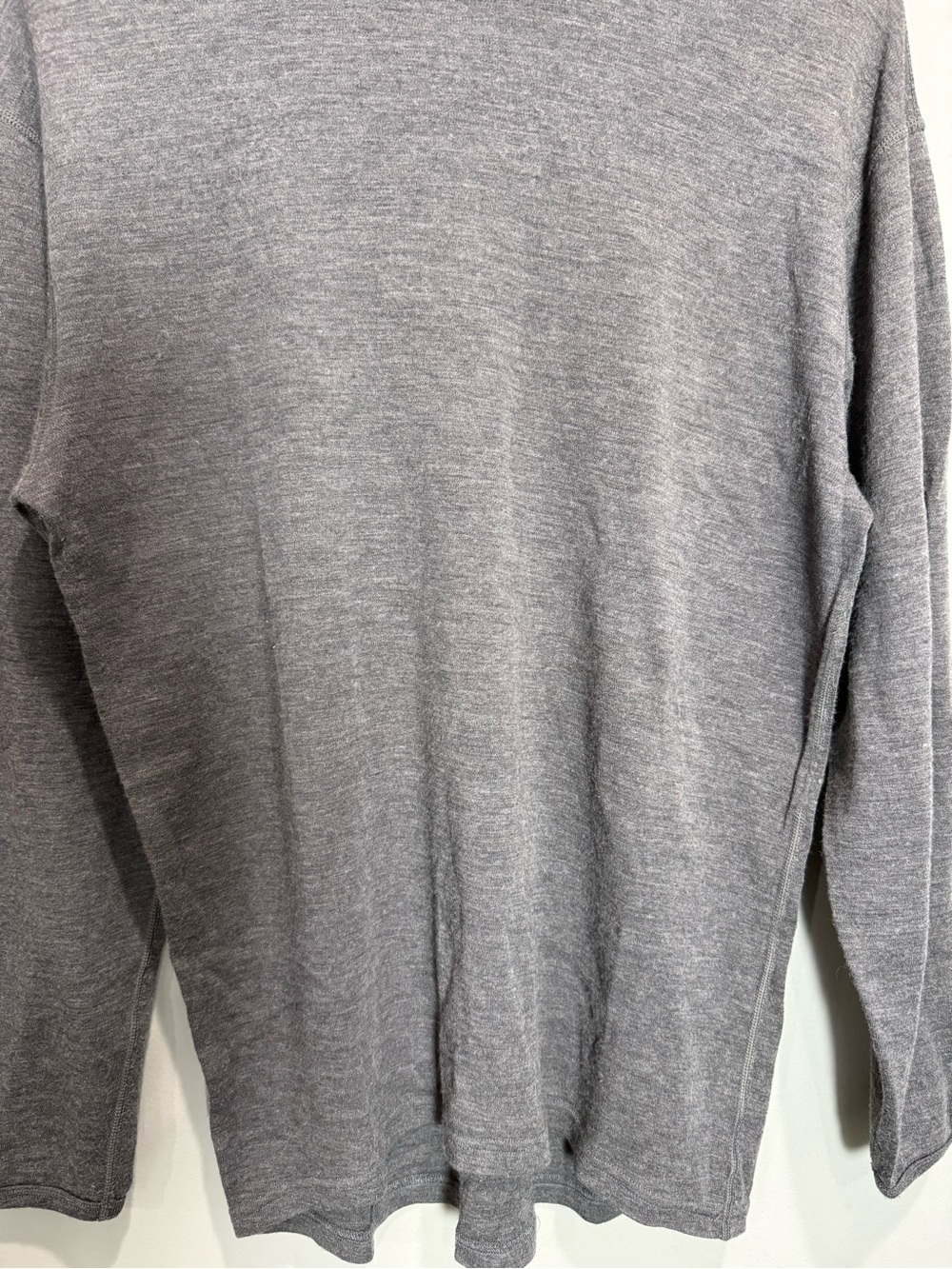 Minus33 Merino Wool Long Sleeve Crewneck Base Layer Gray Men’s L - Picture 2 of 9